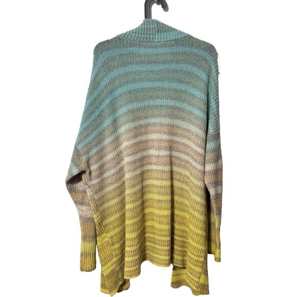 Anthropologie Pilcro Space Dye Cardigan Sweater Ombre Longline Size Large - Picture 6 of 9